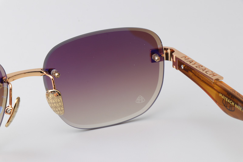 Z128 Sunglasses Gold Gradient Brown