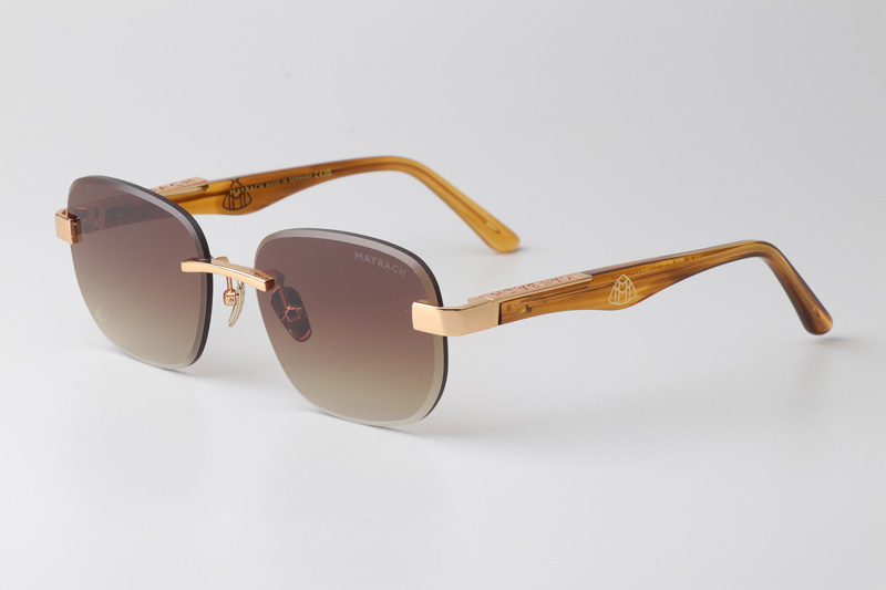 Z128 Sunglasses Gold Gradient Brown