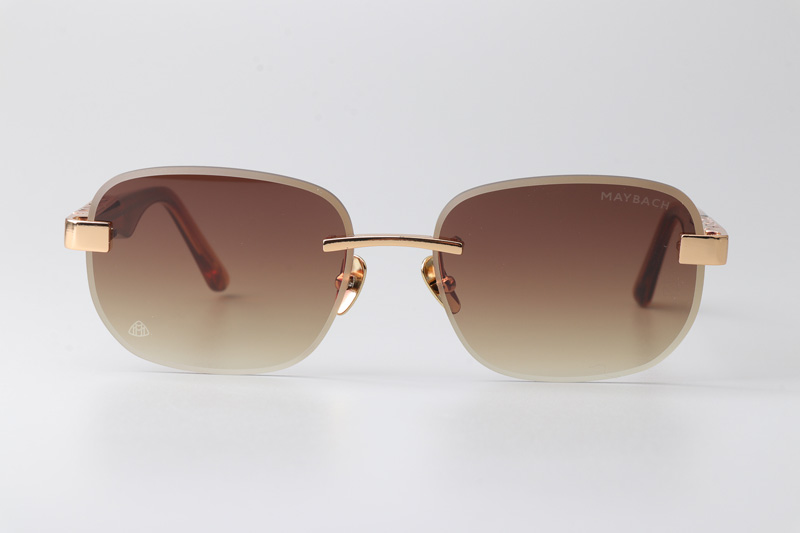 Z128 Sunglasses Gold Gradient Brown
