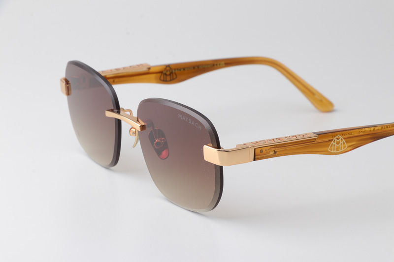 Z128 Sunglasses Gold Gradient Brown