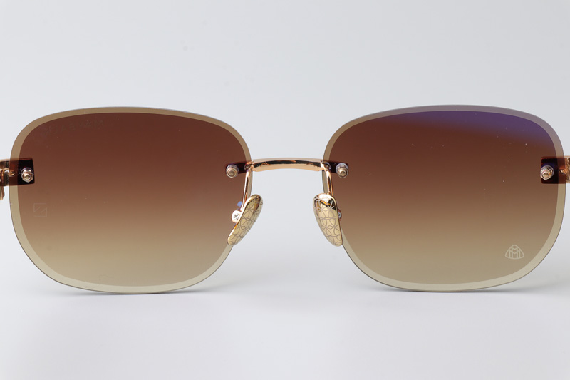 Z128 Sunglasses Gold Gradient Brown