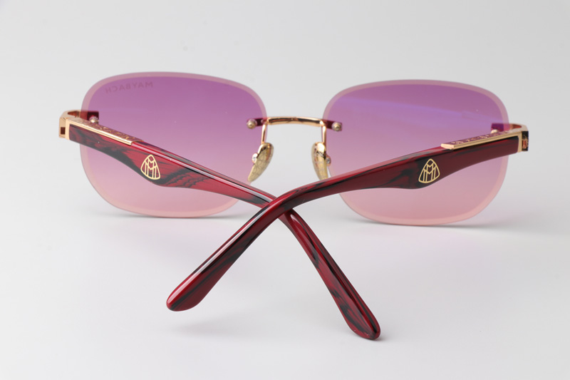 Z128 Sunglasses Gold Gradient Pink