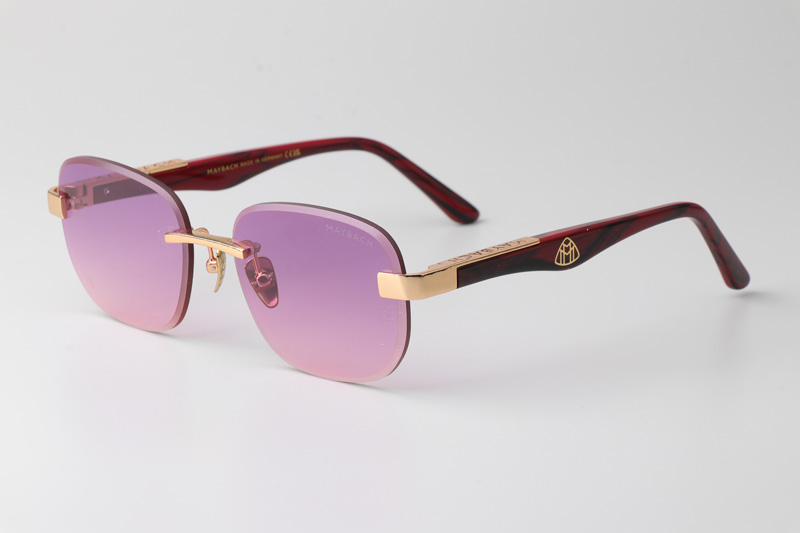 Z128 Sunglasses Gold Gradient Pink