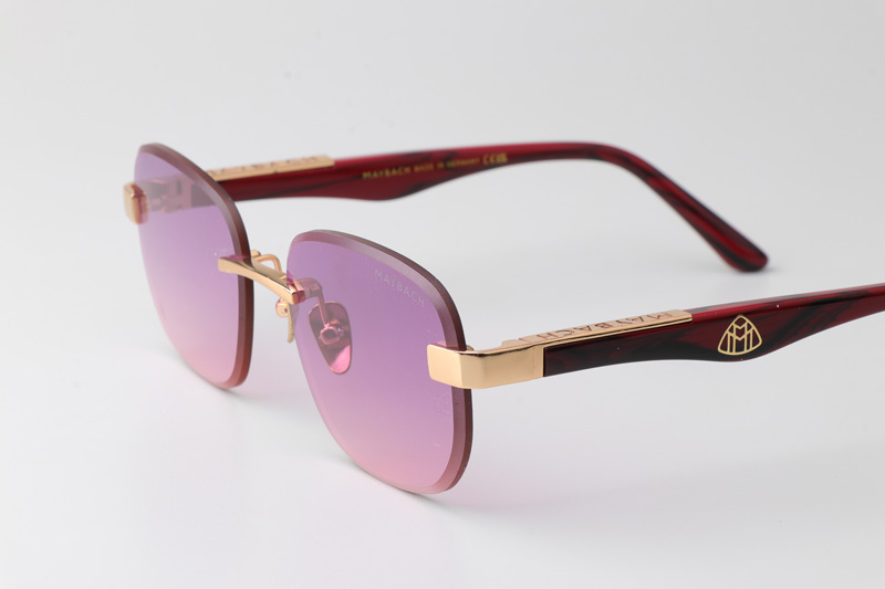 Z128 Sunglasses Gold Gradient Pink