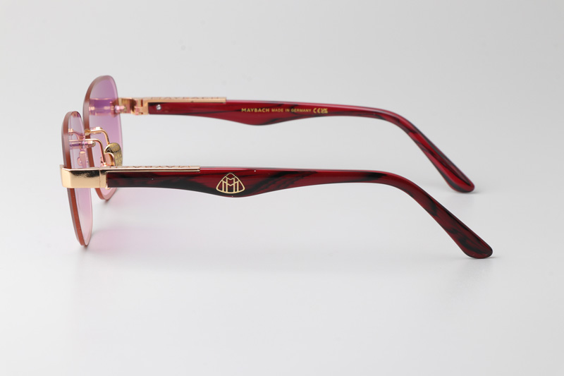 Z128 Sunglasses Gold Gradient Pink