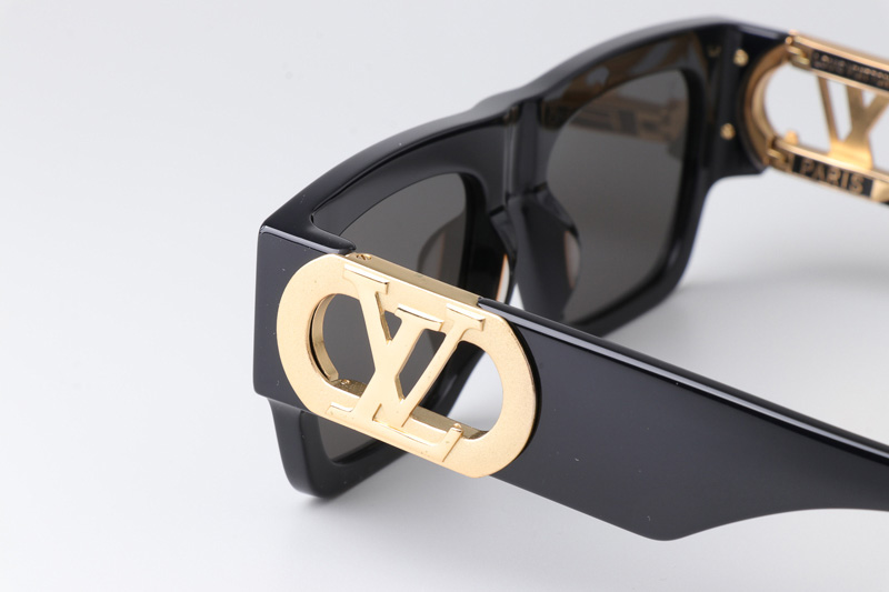 Z1478E Sunglasses Black Gold Gray