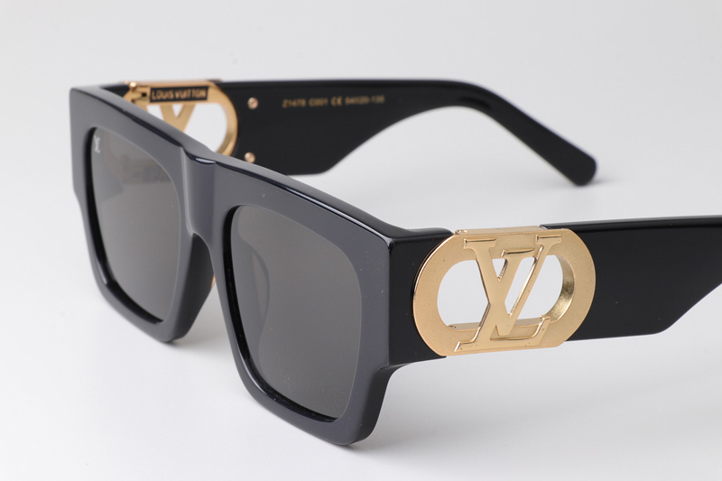 Z1478E Sunglasses Black Gold Gray