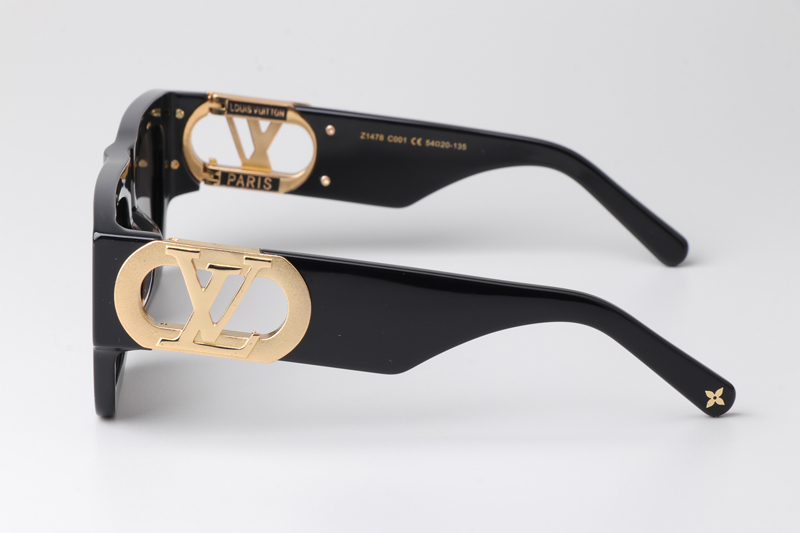 Z1478E Sunglasses Black Gold Gray