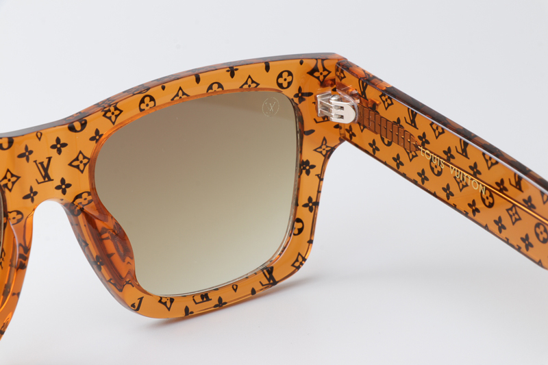 Z1482E Sunglasses Transparent Brown Gradient Brown