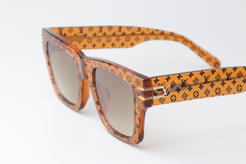 Z1482E Sunglasses Transparent Brown Gradient Brown