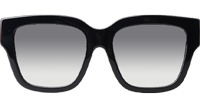 Z1566 Sunglasses Black Gold Gradient Gray