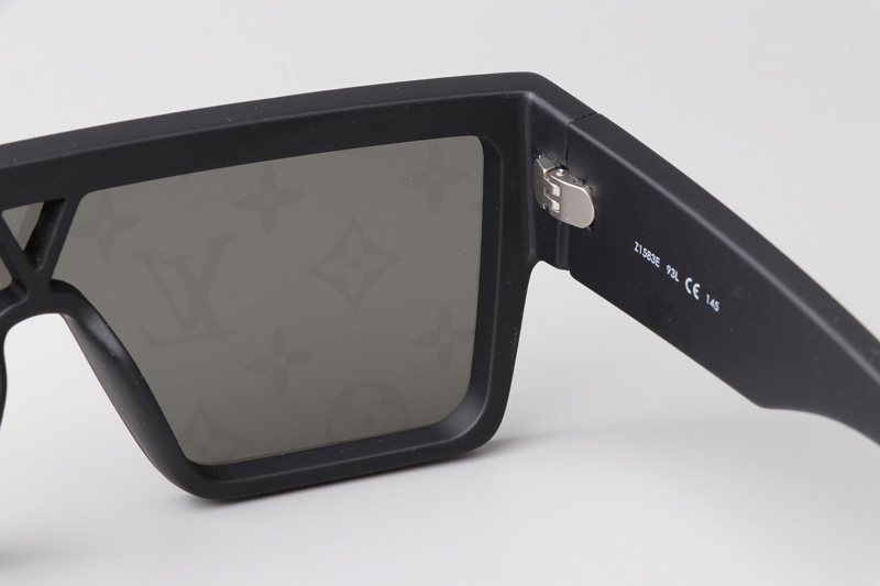 Z1583E Sunglasses Matte Black Gray Logo