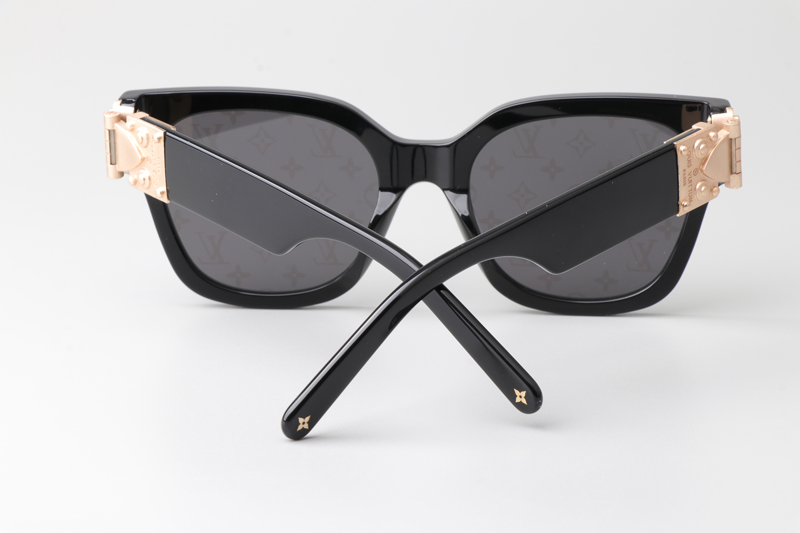 Z1605E Sunglasses Black Gray Logo
