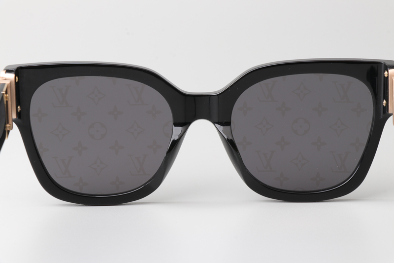 Z1605E Sunglasses Black Gray Logo