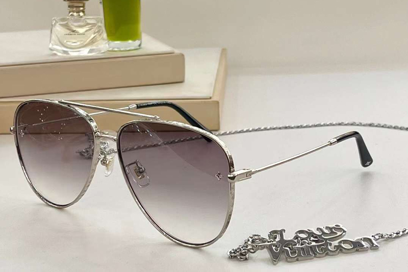Z1620U Sunglasses Silver Gradient Gray