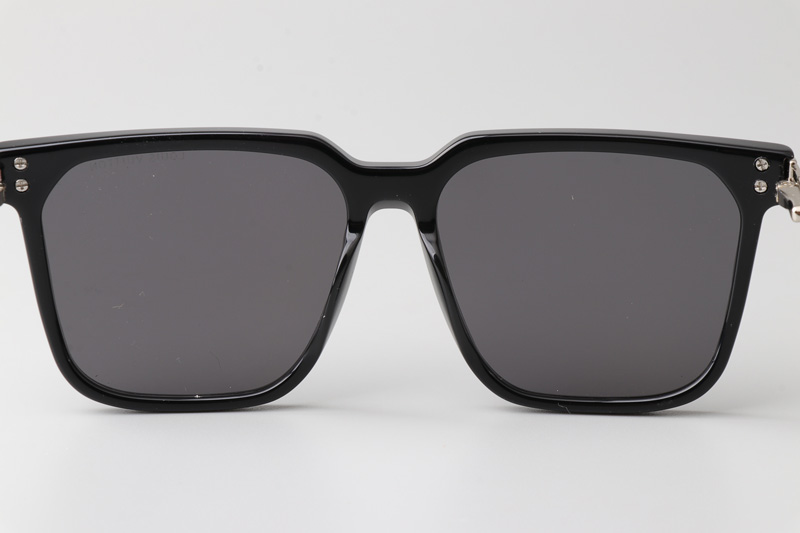 Z1667 Sunglasses In Black Silver Grey