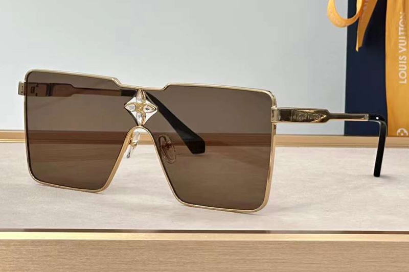 Z1700U Sunglasses Gold Brown