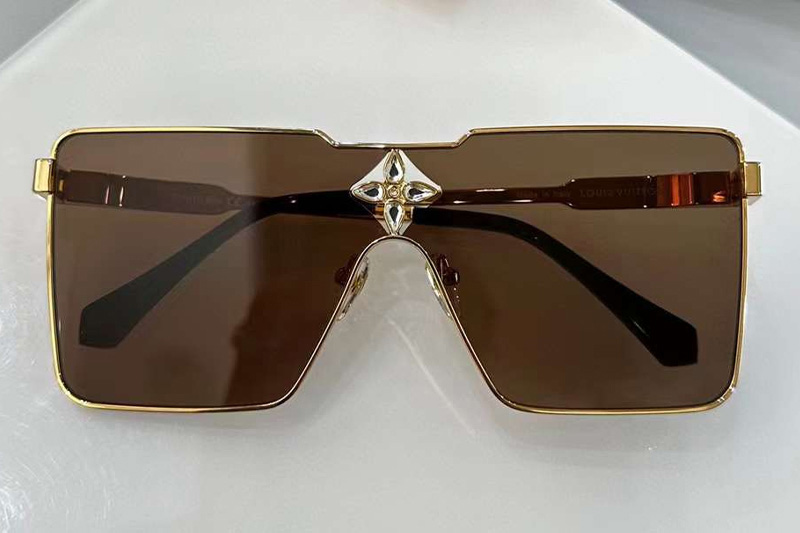 Z1700U Sunglasses Gold Brown