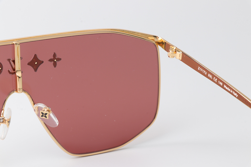 Z1717U Sunglasses Gold Pink