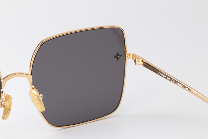 Z1718U Sunglasses Gold Gray