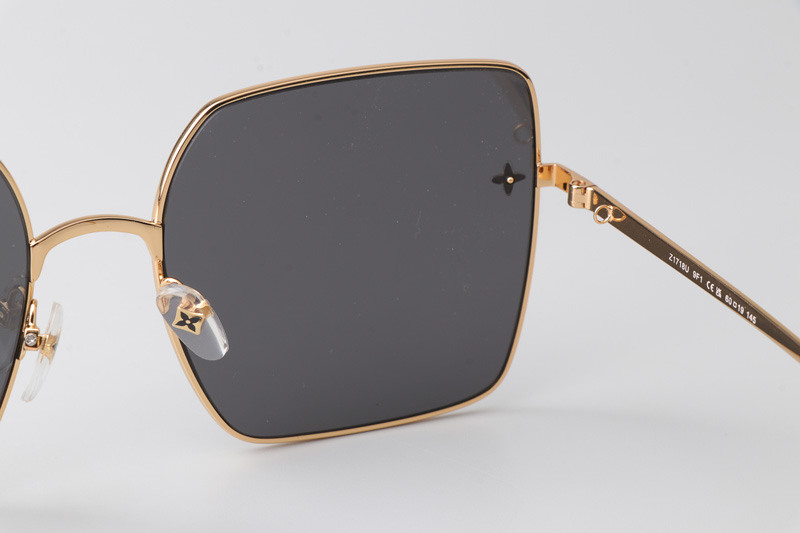 Z1718U Sunglasses Gold Gray