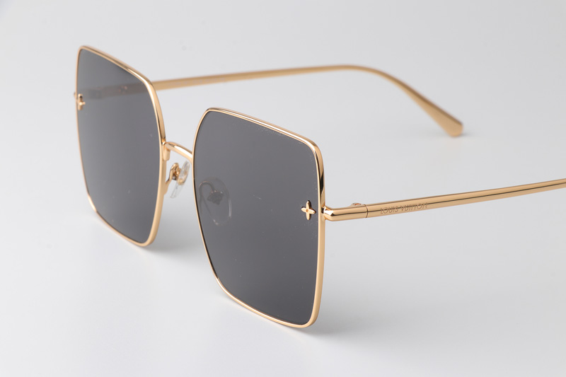 Z1718U Sunglasses Gold Gray