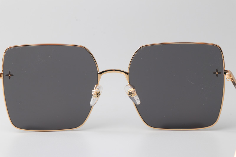 Z1718U Sunglasses Gold Gray