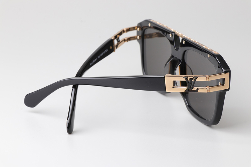 Z1801E Sunglasses Black Gold Gray