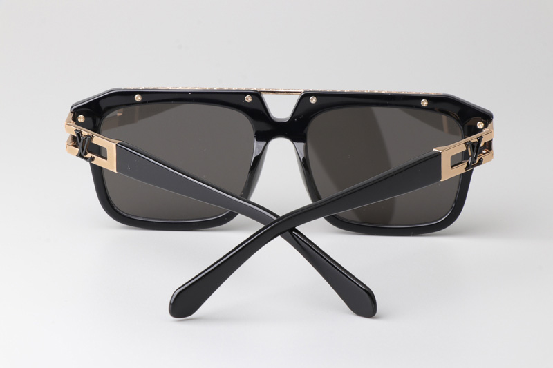 Z1801E Sunglasses Black Gold Gray