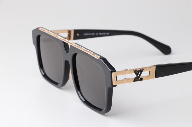 Z1801E Sunglasses Black Gold Gray