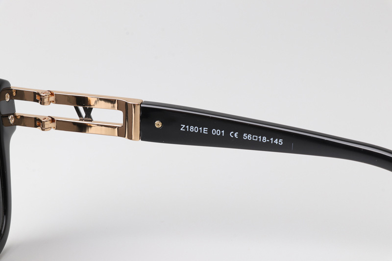 Z1801E Sunglasses Black Gold Gray