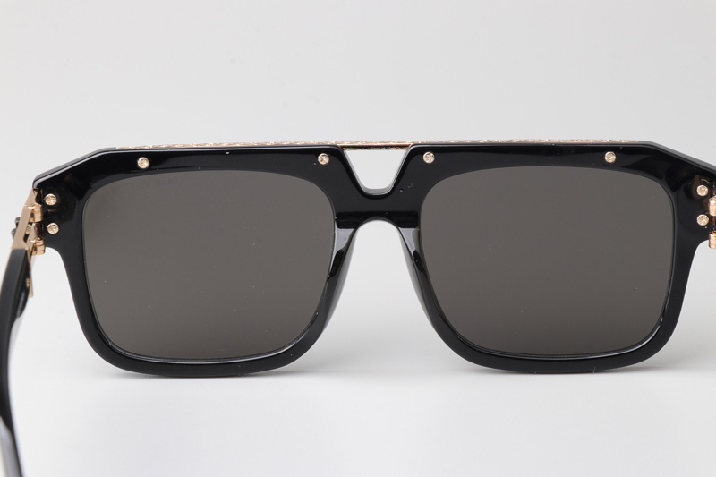 Z1801E Sunglasses Black Gold Gray