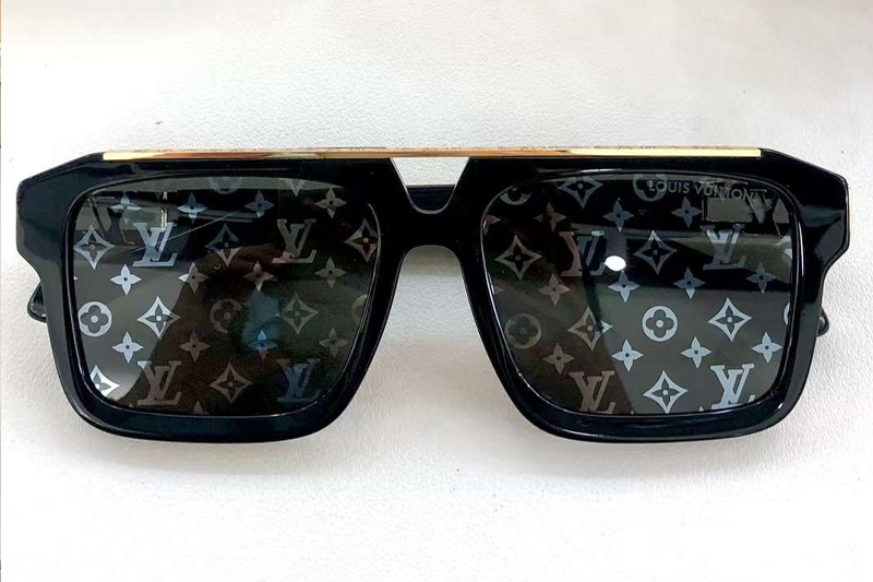 Z1801E Sunglasses Black Gray Logo
