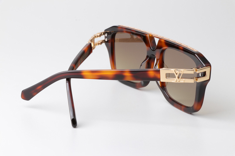 Z1801E Sunglasses Tortoise Gradient Brown