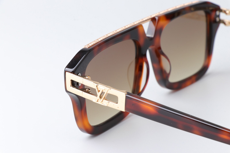 Z1801E Sunglasses Tortoise Gradient Brown