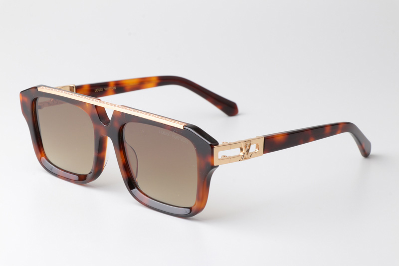 Z1801E Sunglasses Tortoise Gradient Brown