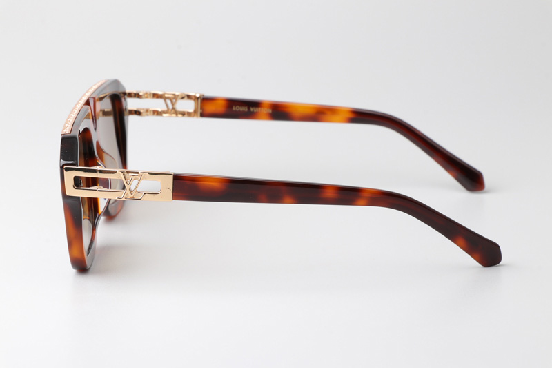 Z1801E Sunglasses Tortoise Gradient Brown