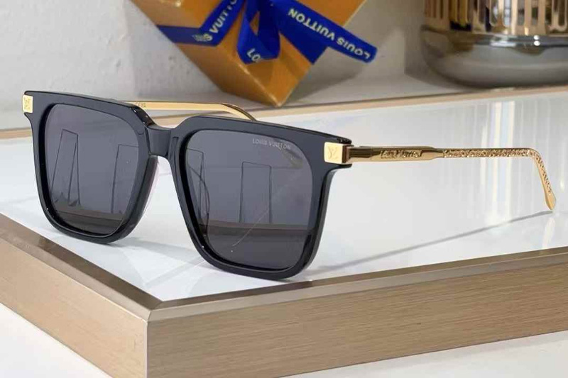 Z1826W Sunglasses Black Gold Gray