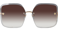 Z1860U Sunglasses Gold Gradient Brown