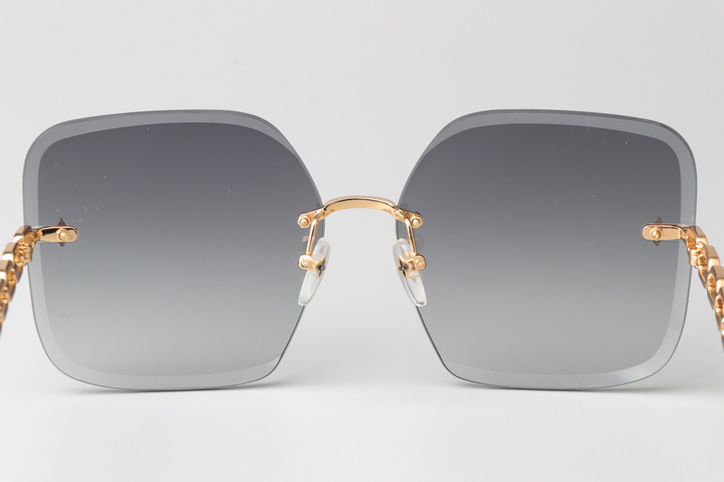 Z1860U Sunglasses Gold Gradient Gray