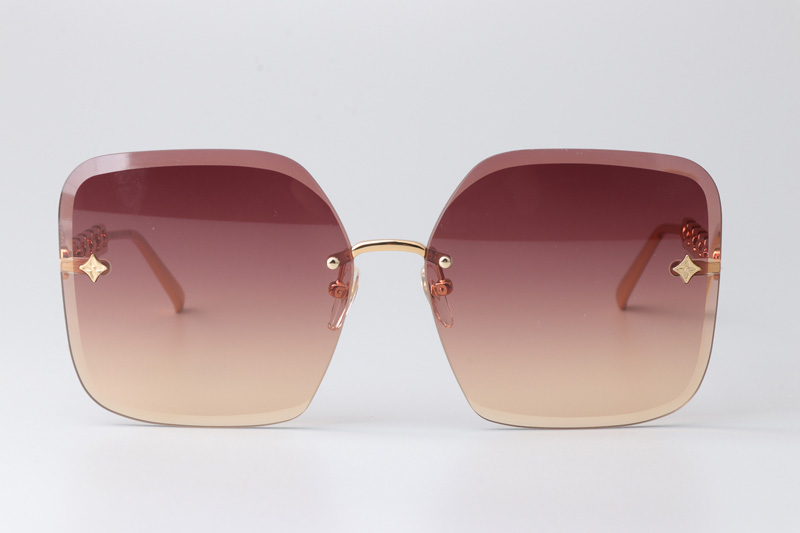 Z1860U Sunglasses Gold Gradient Red