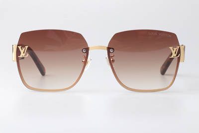 Z1863 Sunglasses Gold Tortoise Gradient Brown