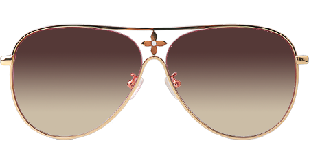 Z1869U Sunglasses Gold Gradient Brown