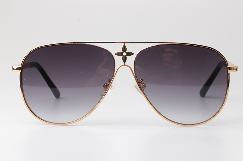 Z1869U Sunglasses Gold Gradient Gray
