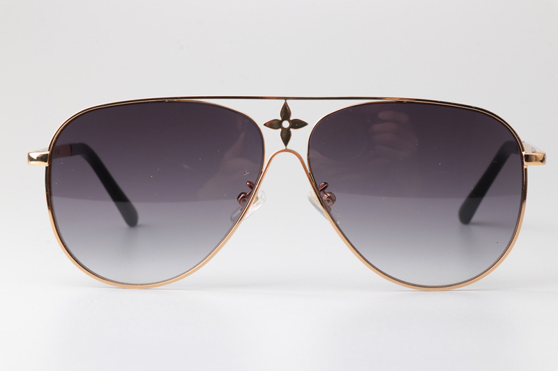 Z1869U Sunglasses Gold Gradient Gray