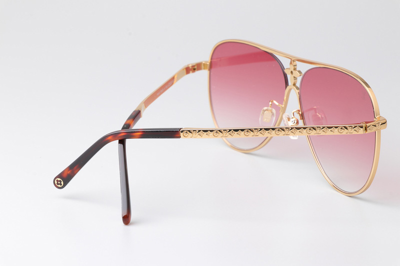 Z1869U Sunglasses Gold Gradient Pink