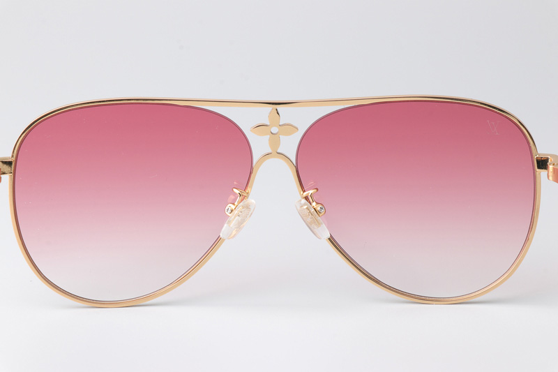 Z1869U Sunglasses Gold Gradient Pink