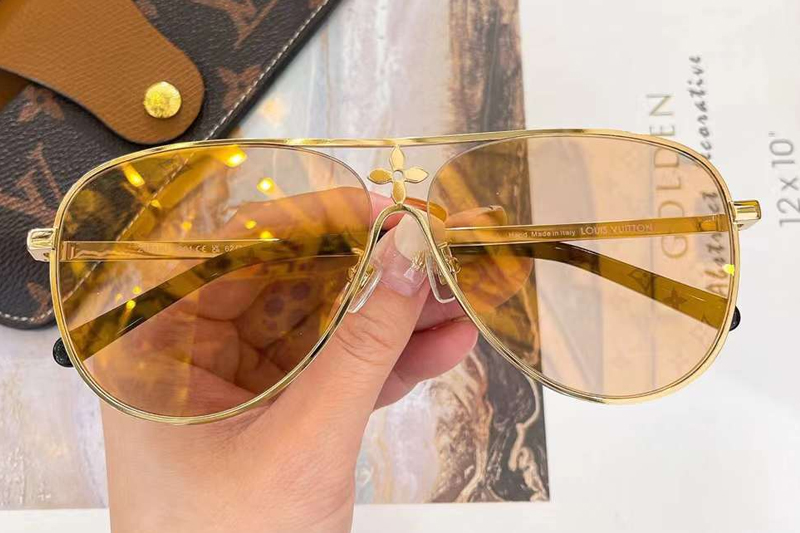 Z1869U Sunglasses Gold Light Brown