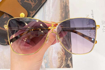 Z1871U Sunglasses Gold Gradient Blue