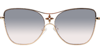 Z1871U Sunglasses Gold Gradient Blue Logo